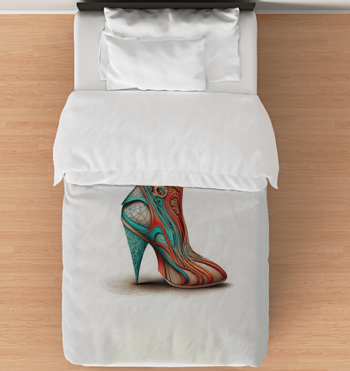 Futuristic Footwear Bedding Elegance - Beyond T-shirts