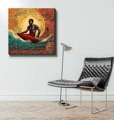 Surfing Enigma Wrapped Canvas - Beyond T-shirts