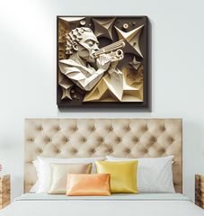 Musical Mandala Magic Wrapped Canvas