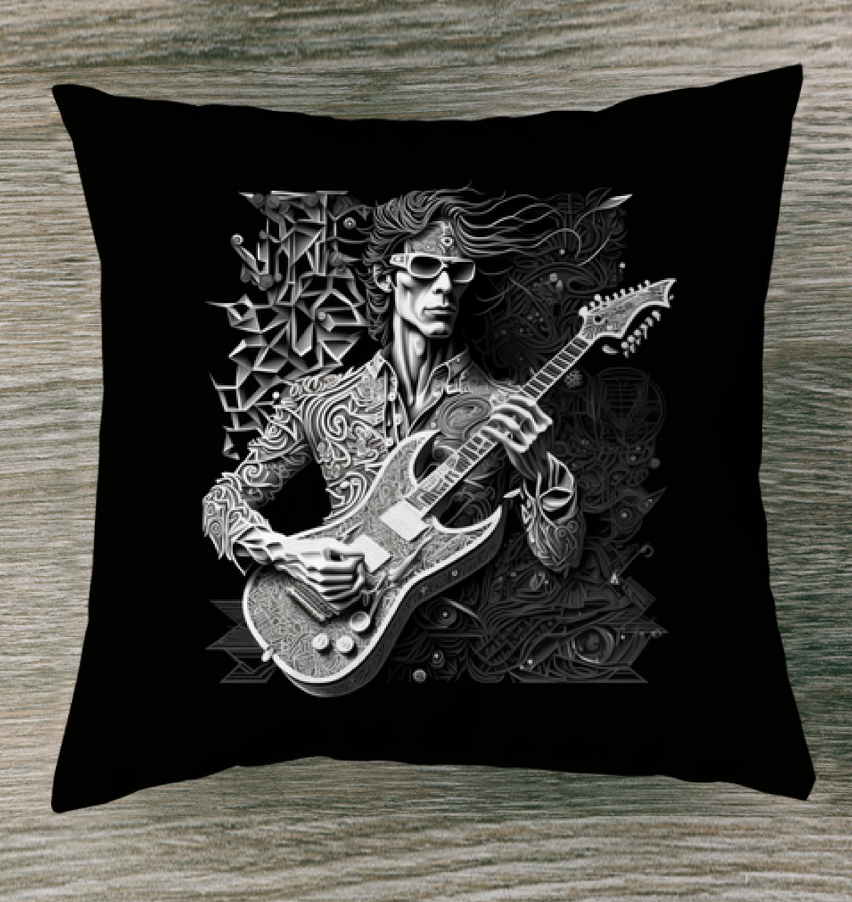 Soulful Soundwaves Outdoor Pillow