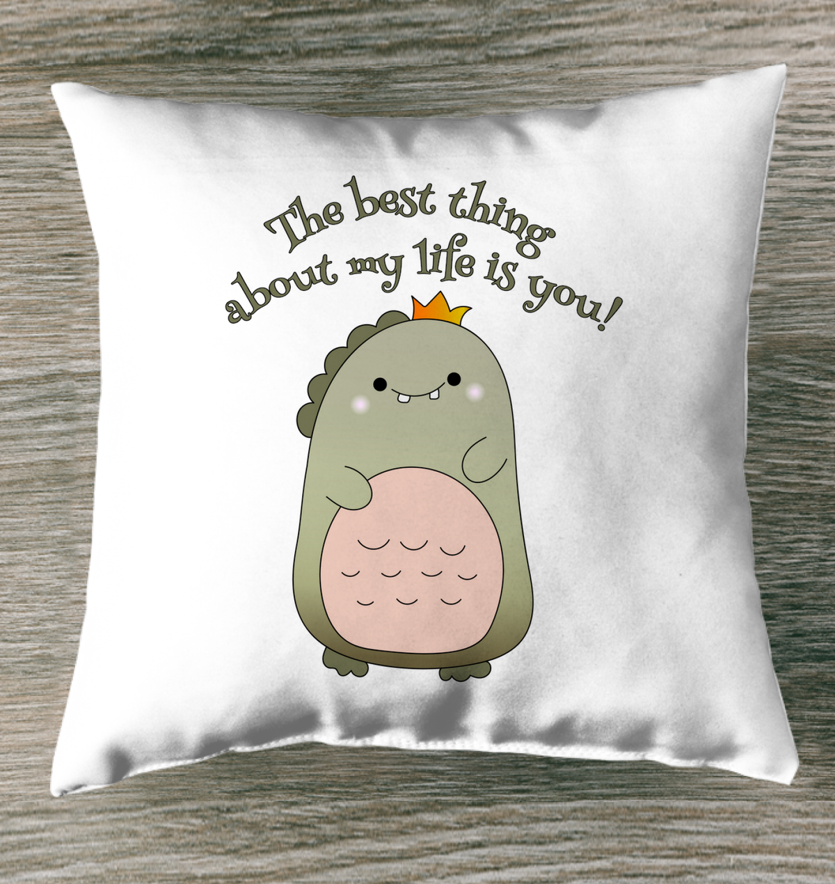 My Life Is You Outdoor Pillow