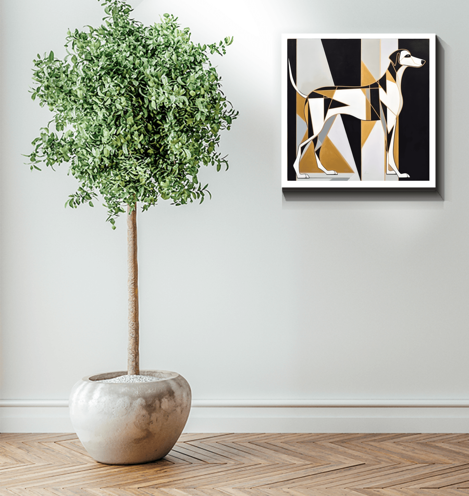 Elegant Bull Terrier Urban Stride - Beyond T-shirts