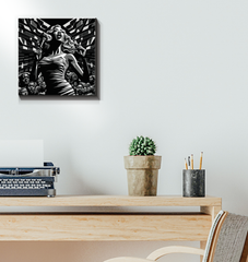 Rave Radiance Wrapped Canvas