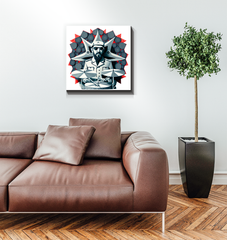 Beat Burst Wrapped Canvas