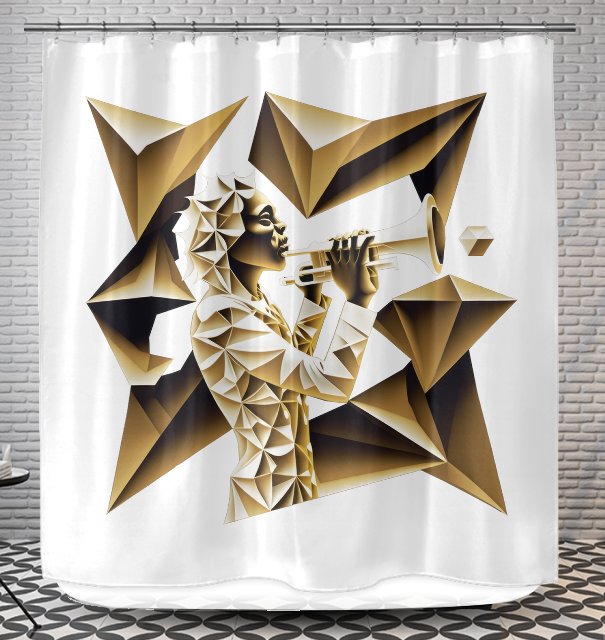 Crescendo Cascade Shower Curtain