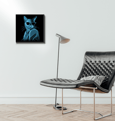 Mystical Cat Encounter Canvas Art - Beyond T-shirts
