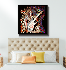 Rhythmic Radiance Wrapped Canvas