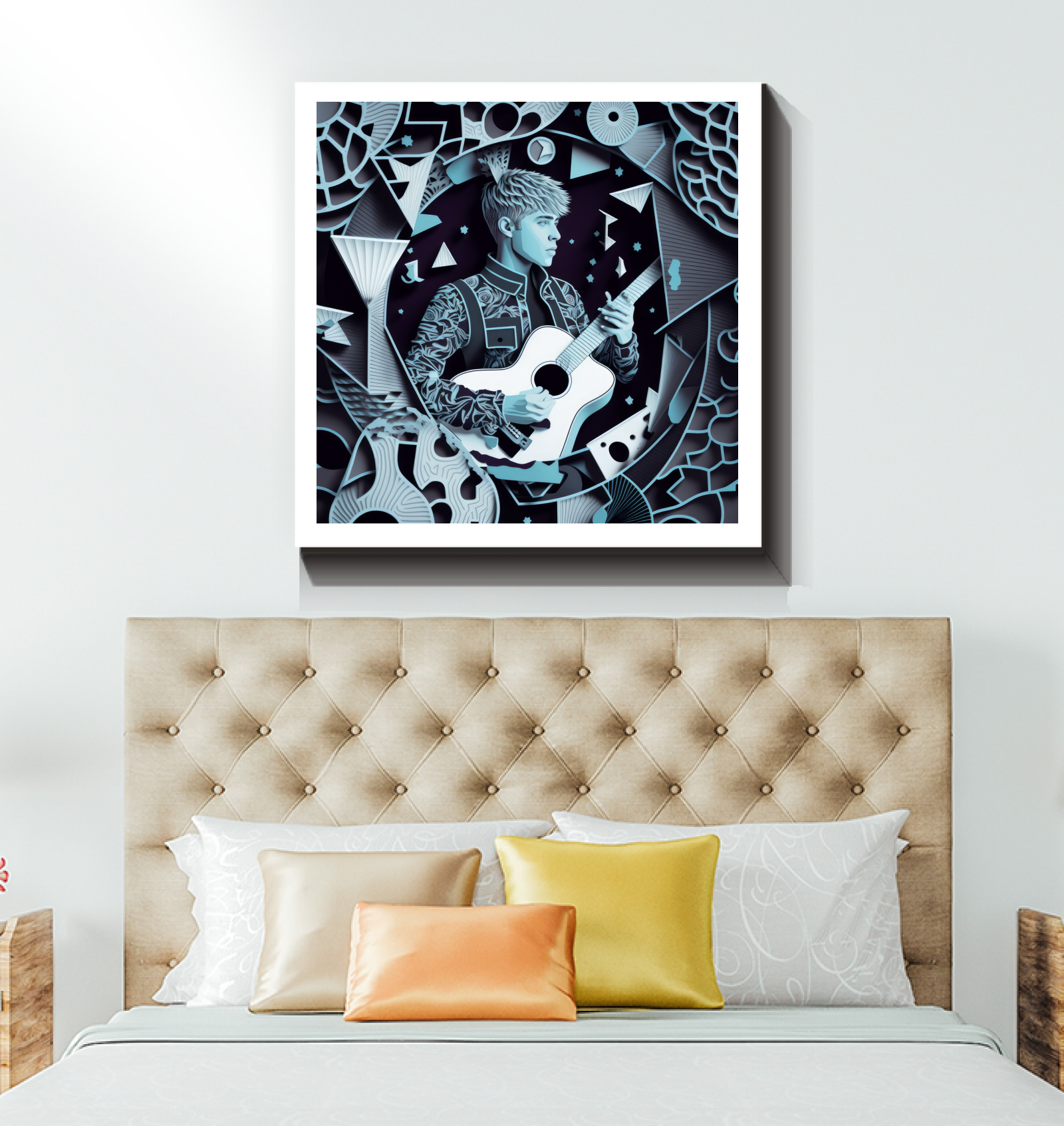 Elegant and vivid seasonal canvas artwork for modern home decoration.
