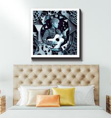 Elegant and vivid seasonal canvas artwork for modern home decoration.