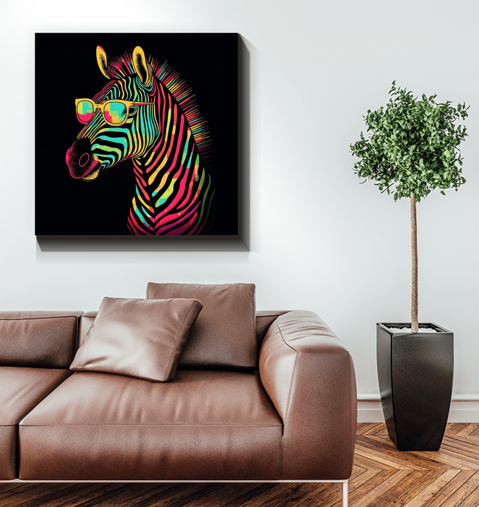 Monochrome Safari Canvas Print - Beyond T-shirts