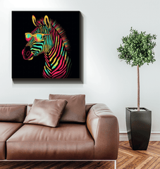 Monochrome Safari Canvas Print - Beyond T-shirts