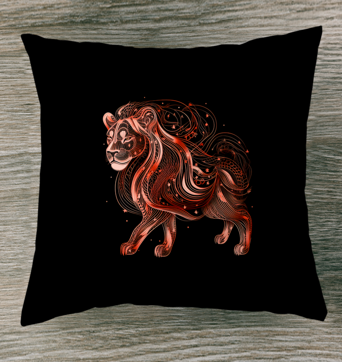 Majestic Roaring Lion Pillow