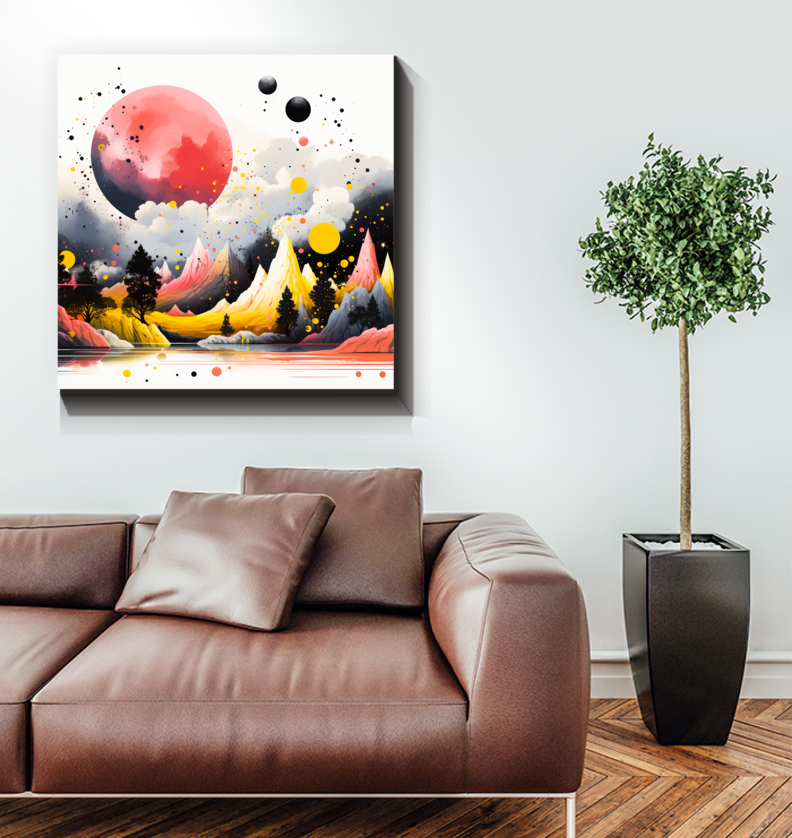 Radiant Rainforest Jungle Landscape Canvas