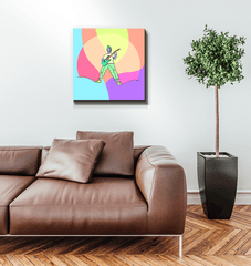 Boy Playing Guitar 1 Wrapped Canvas - Beyond T-shirts
