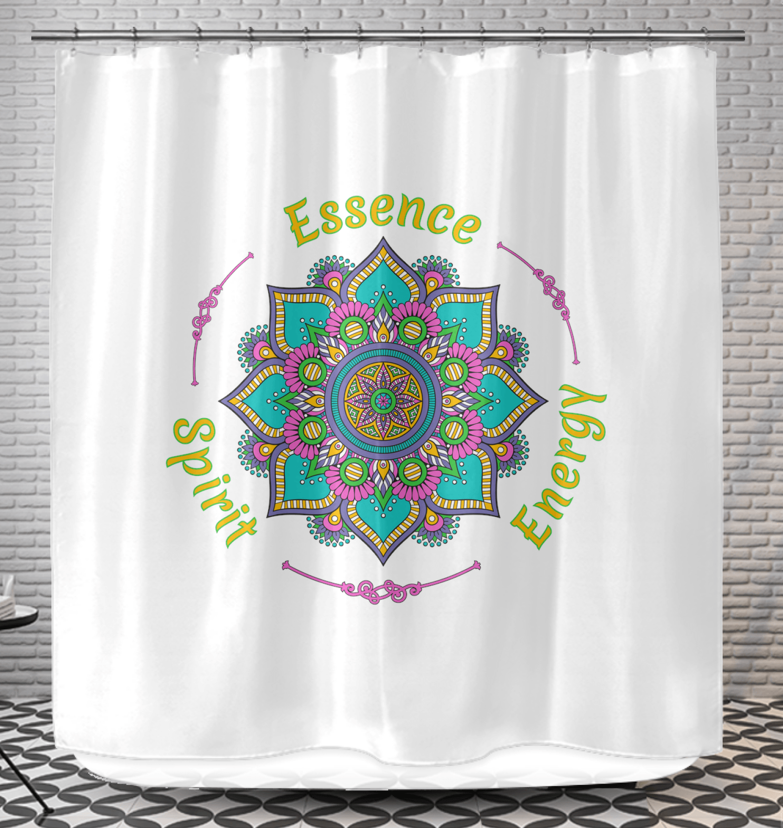 Eternal Cosmic Mandala Curtain - Beyond T-shirts