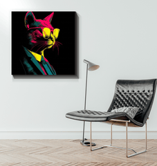 Majestic Kitty Canvas Artwork - Beyond T-shirts