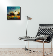 Sun-kissed Fields of Wheat Wrapped Canvas