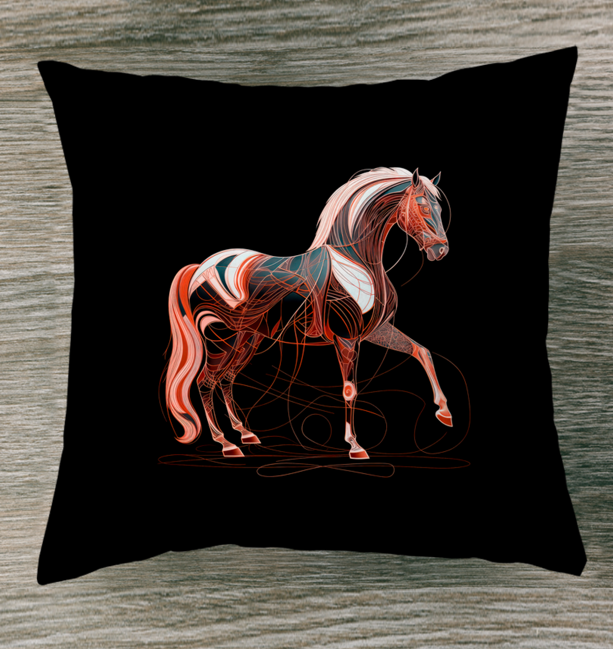 Galloping Horses Prairie Cushion