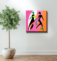 Chic Couture Abstract Expressionism Canvas - Beyond T-shirts