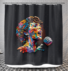 Rhythmic Rave Shower Curtain