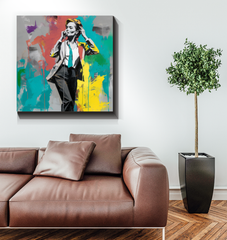 Nature's Symphony Minimalist Abstract Wrapped Canvas