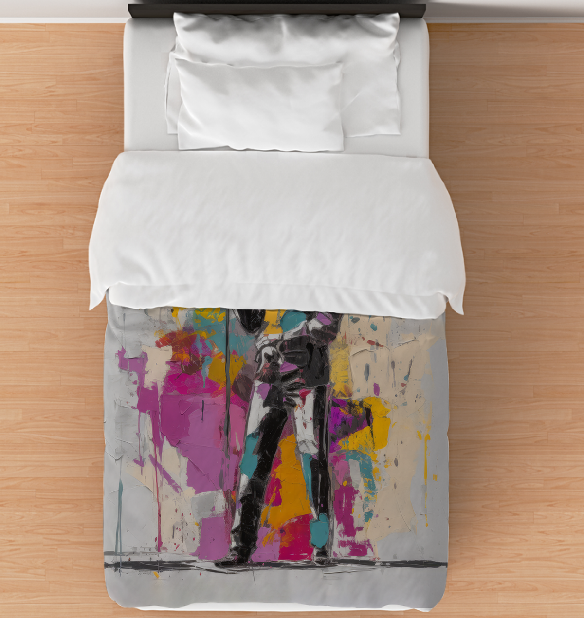 Rhythmic Abstraction Duvet Cover