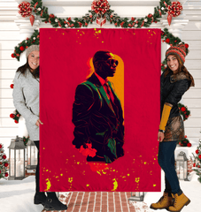 Red Carpet Ready Fashionable Sherpa Blanket - Beyond T-shirts
