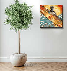 Surfer's Haven Canvas Art - Beyond T-shirts