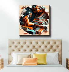 Rhythmic Reverie Wrapped Canvas