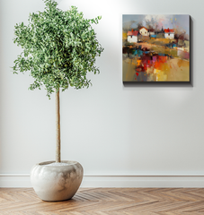 Misty Mountain Mornings Wrapped Canvas