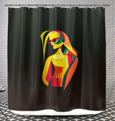 Runway Glamour in Black and White Curtain - Beyond T-shirts