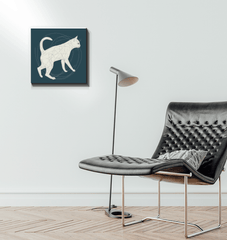 Mystical Cat Moonlit Stare Canvas - Beyond T-shirts