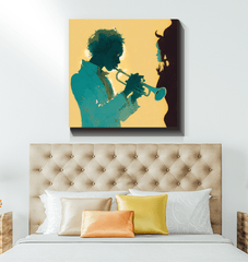 Harmonious Duets - Abstract Music Canvas Art - Beyond T-shirts