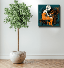 Elegant Couture Escape Wrapped Canvas - Beyond T-shirts