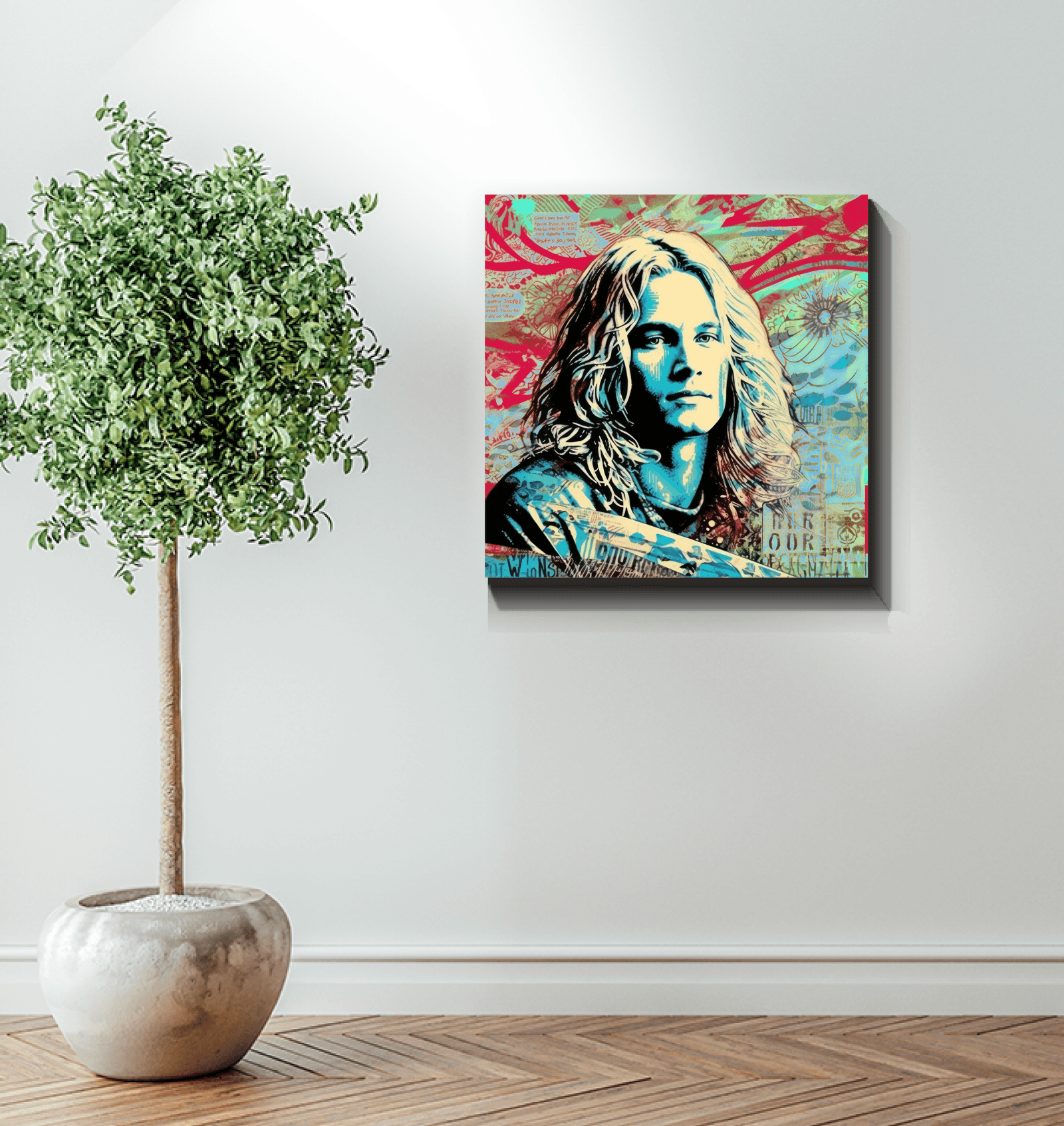 Surfing Tranquility Canvas Art Print - Beyond T-shirts