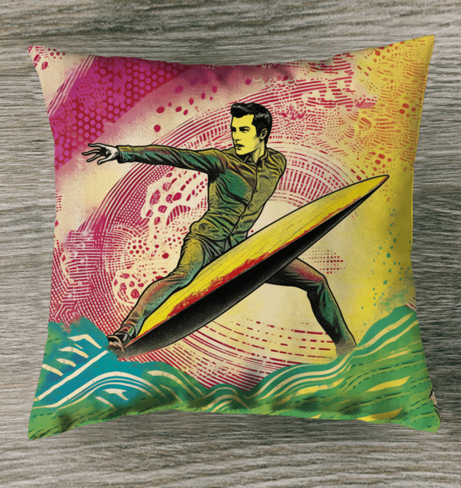 Surfing 1 09 Indoor Pillow - Beyond T-shirts