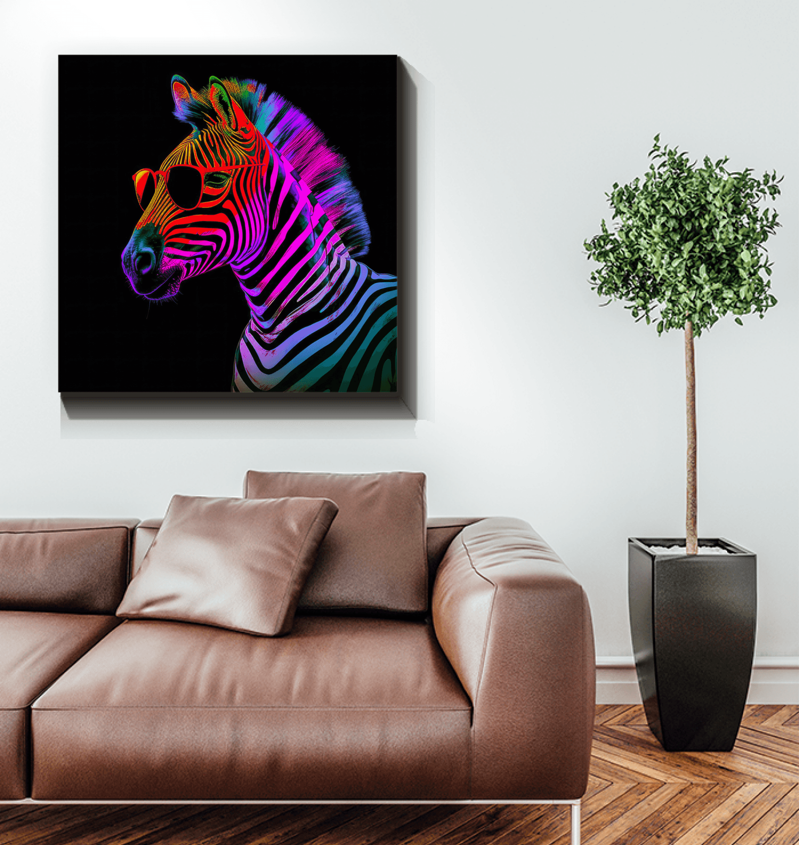 Zebra Harmony Canvas Print - Beyond T-shirts