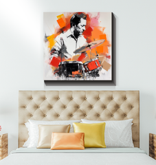 Abstract Eleganc Musical Wrapped Canvas