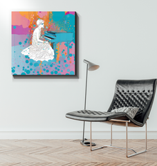 Violet Voyage art piece for living room