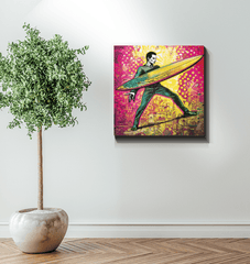 Surfing 1 07 Wrapped Canvas - Beyond T-shirts