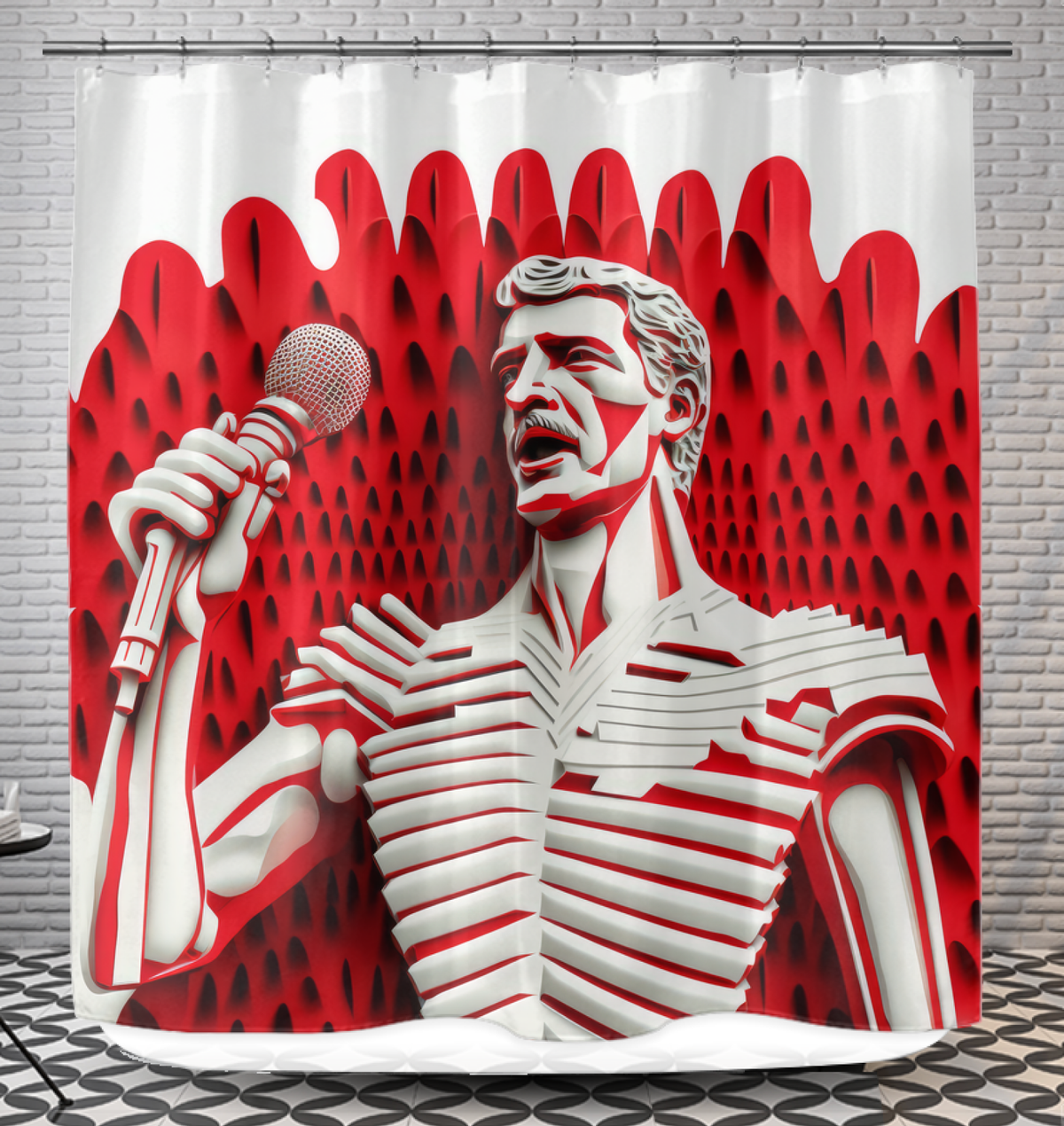 Flamenco Flow Shower Curtain