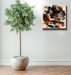 Rhythmic Reverie Wrapped Canvas