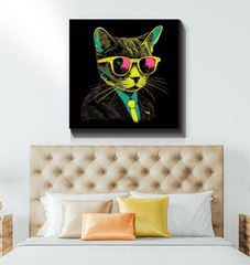 Artistic Whiskers Canvas Art - Beyond T-shirts