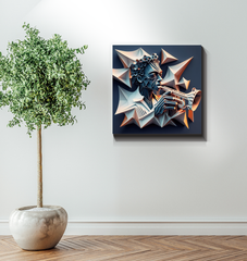 Techno Pulse Wrapped Canvas