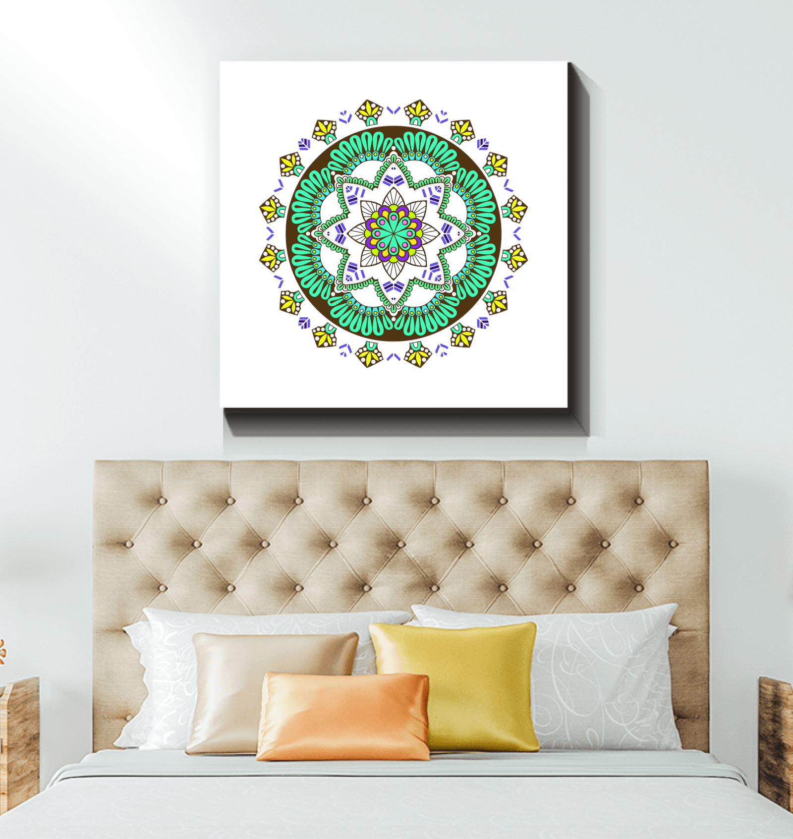 Mandala Harmony Ceramic Plaque - Beyond T-shirts