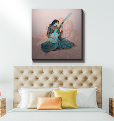 Stylish and serene Gardenia Dreams canvas, ideal for enhancing room aesthetics.