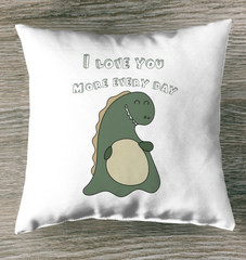 I Love You More Outdoor Pillow