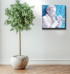 Decorative Renaissance artwork on canvas for living room.
