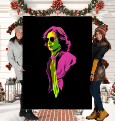 Artistic Brushstroke Sherpa Blanket - Beyond T-shirts