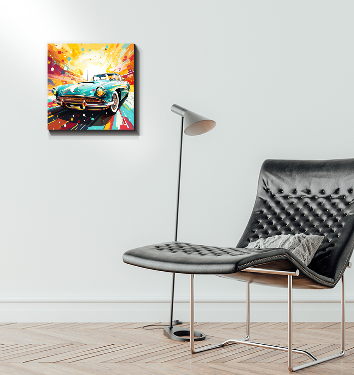 Motorcycle Mania Wrapped Canvas